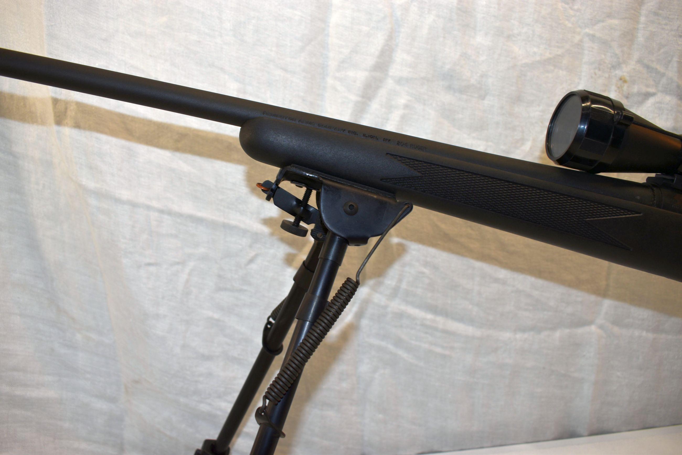 Remington Model 700 Bolt Action Rifle, 204 Ruger, SN: 66399863, Full Synthetic, Tasco 3-9x40 Scope,