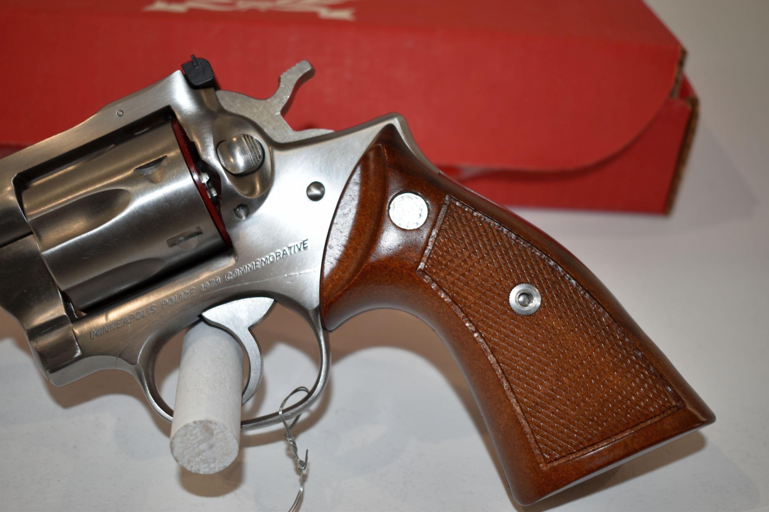 Ruger Security-Six 357 Magnum Stainless Steel Revolver, Minneapolis Police 1978 Commemorative, SN: 1