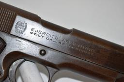 Colt Model 1927 Ejercito Argentino 45 Cal, Semi Auto, one magazine, SN: 2378