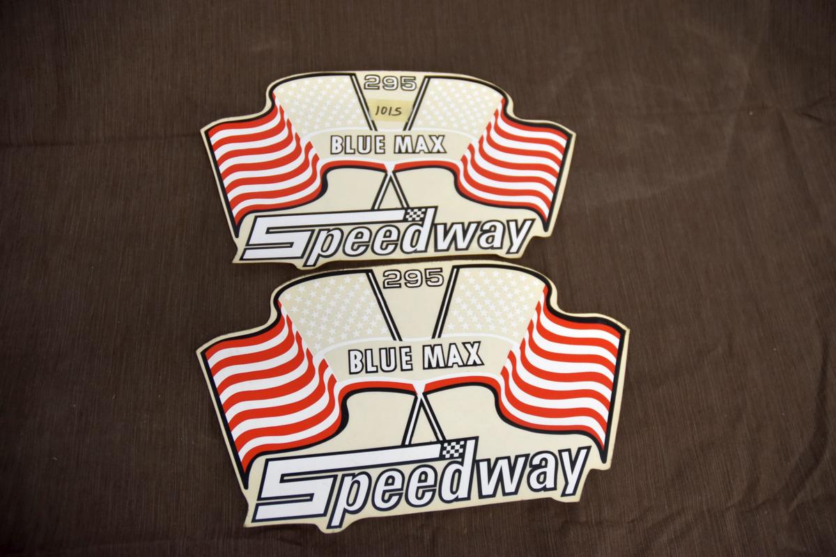 Speedway 295 Blue Max Decals Pair