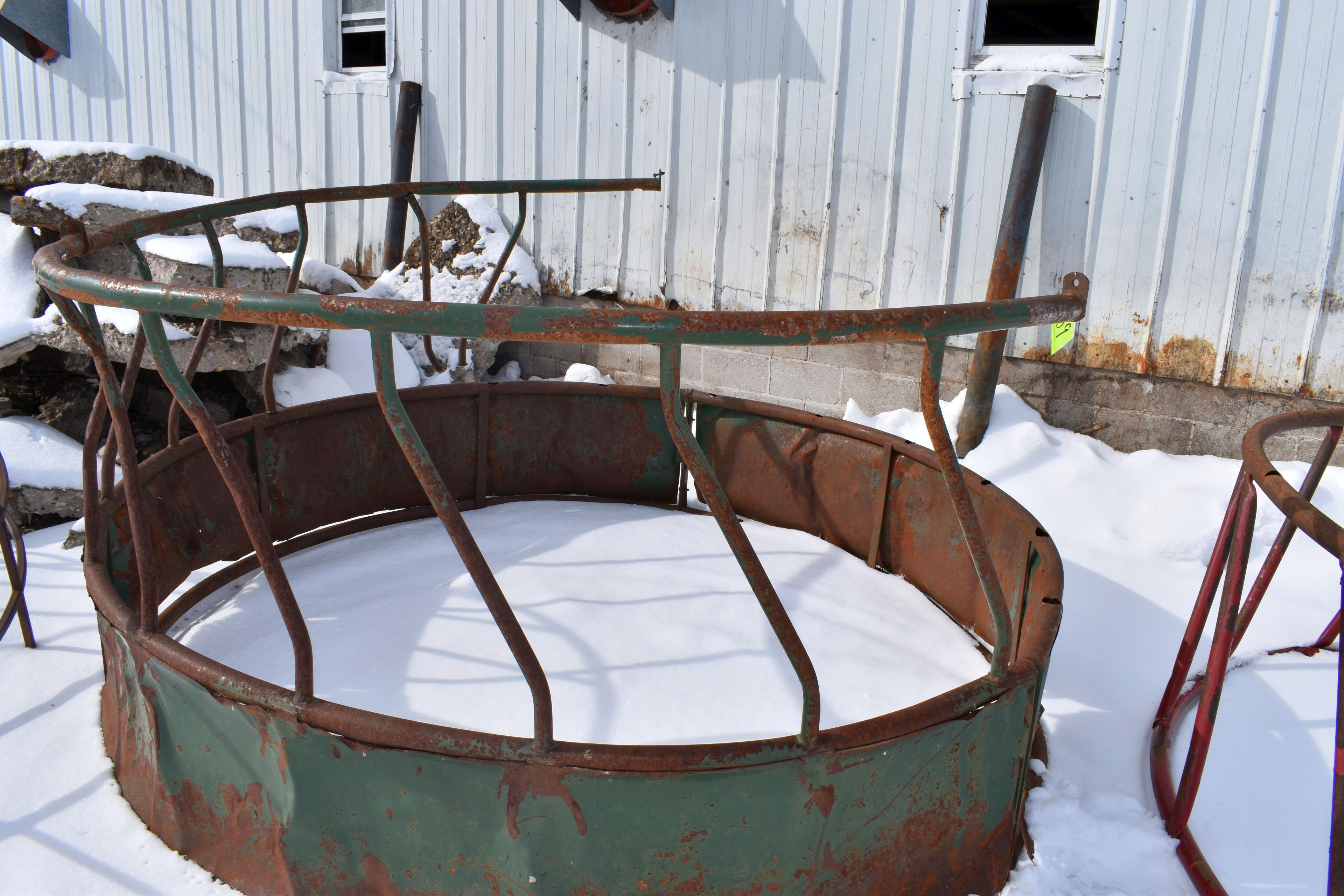 Pair Of Round Bale Feeders