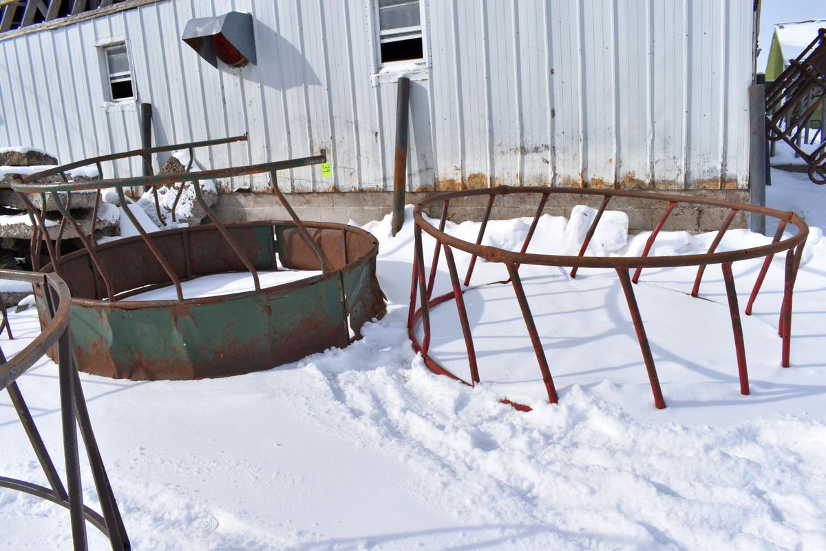 Pair Of Round Bale Feeders