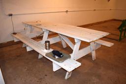 10' Wooden picnic table, located building 1