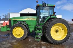 2000 John Deere 8210 MFWD Tractor, 7412 Actual Hours, 480/80R46 Duals 80%, 380/85R34, 3 Hydraulic