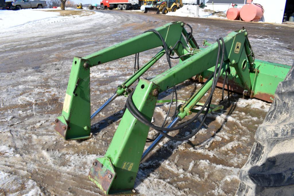 John Deere 148 Loader With 72" Bucket with mounting brackets came off JD 4020