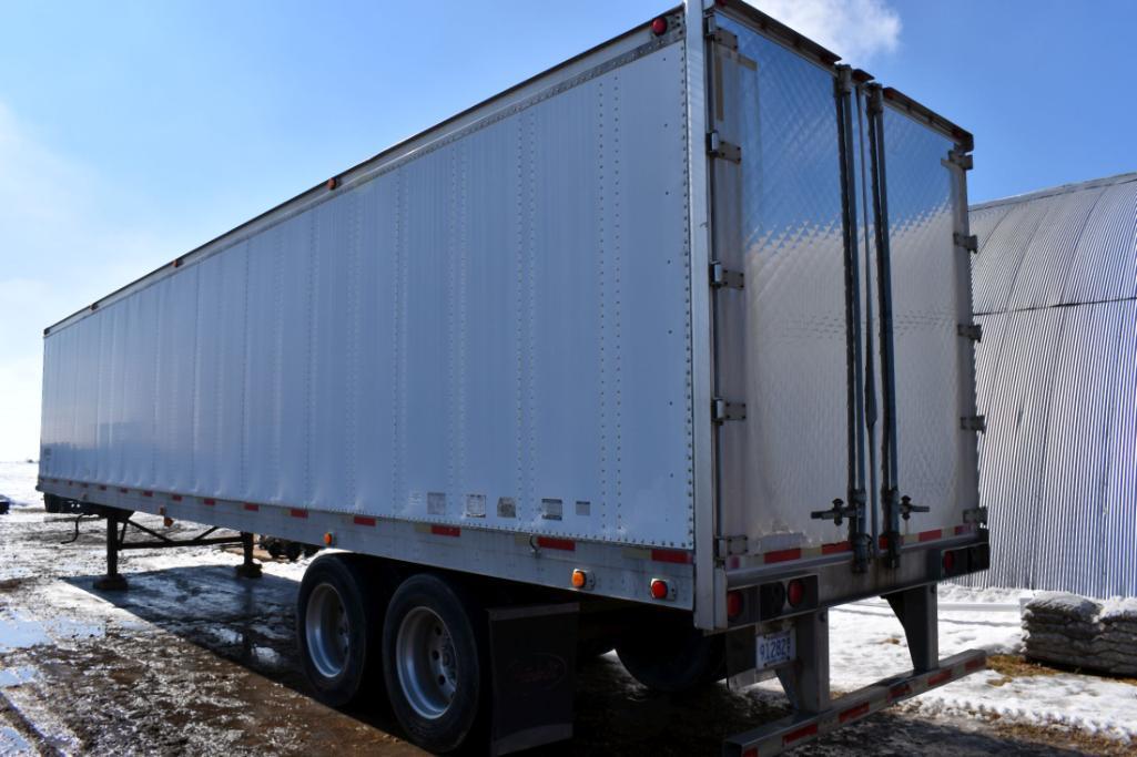 2001 Trailmobile 42' Semi Tender Van Trailer Swing Rear Doors, Air Ride, 2-1650 Gallon Poly Tanks,