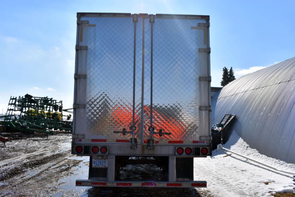 2001 Trailmobile 42' Semi Tender Van Trailer Swing Rear Doors, Air Ride, 2-1650 Gallon Poly Tanks,