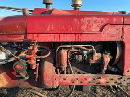 Farmall M Tractor, Wide Front, Gas, 13.9x38 Tires, Runs Good