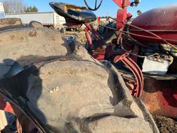 Farmall M Tractor, Wide Front, Gas, 13.9x38 Tires, Runs Good