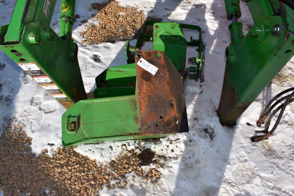 John Deere 640SL Hydraulic Loader, 79" Quick Attach Bucket, With Loader Mounts Off Of