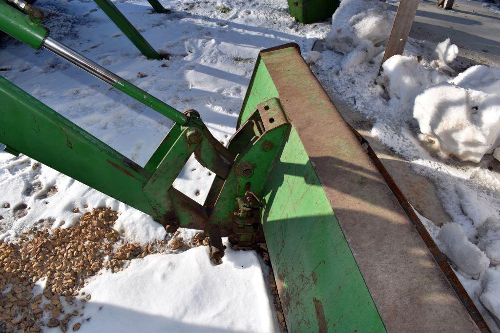 John Deere 640SL Hydraulic Loader, 79" Quick Attach Bucket, With Loader Mounts Off Of