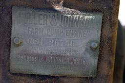 Fuller & Johnson Farm Pump Engine, Single Cylinder, SN: 26756