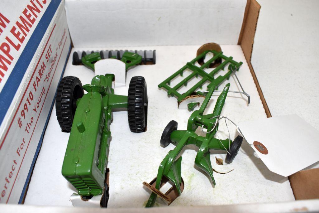 Slik-Toy #9910 Farm Set All Realistic Farm Implements In Original Box, Good condition