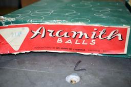 Set of vintage Aramith pool balls