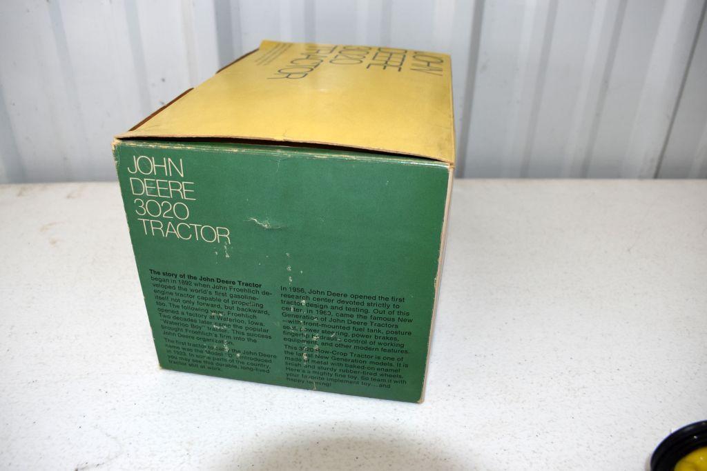 Ertl John Deere Original Ice Cream Box 3020 Tractor, Box In Good Condition Shows Wear