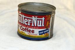 Butter Nut half pound coffee tin with cover