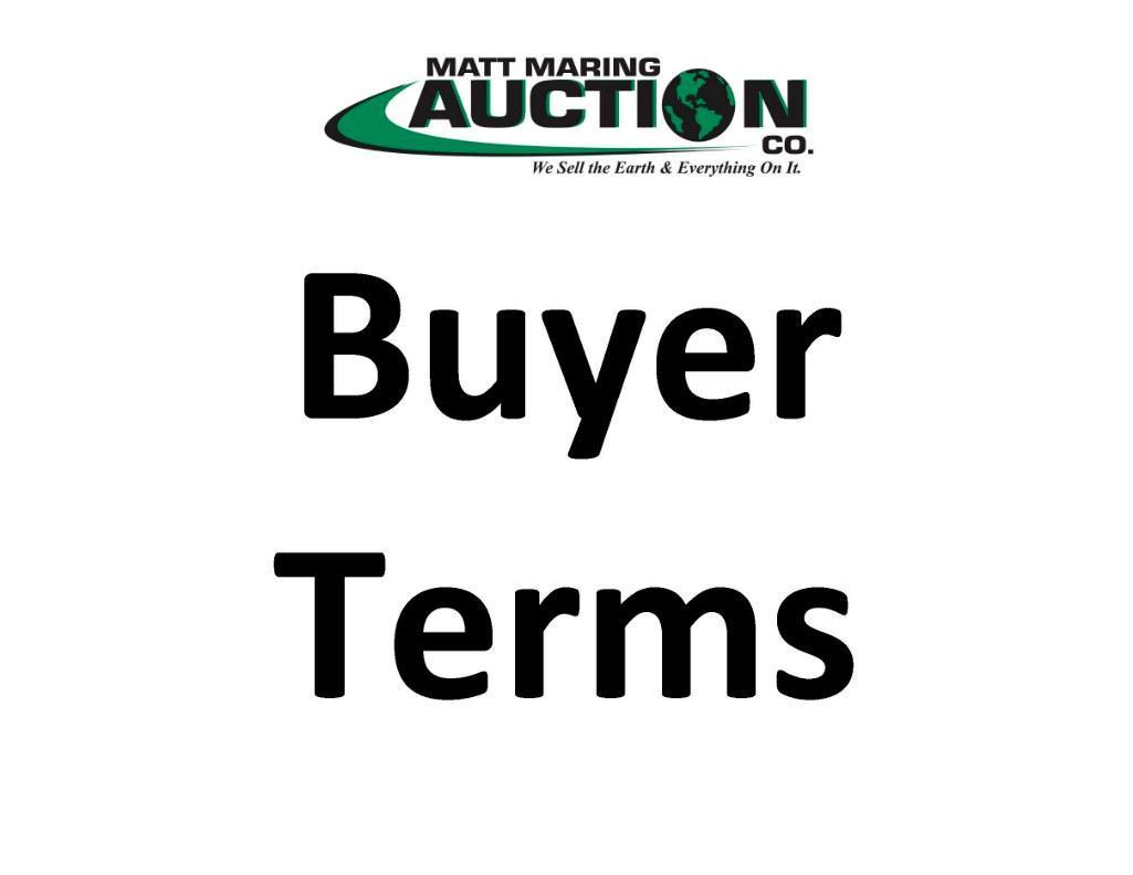Onsite and Online Bidding Terms