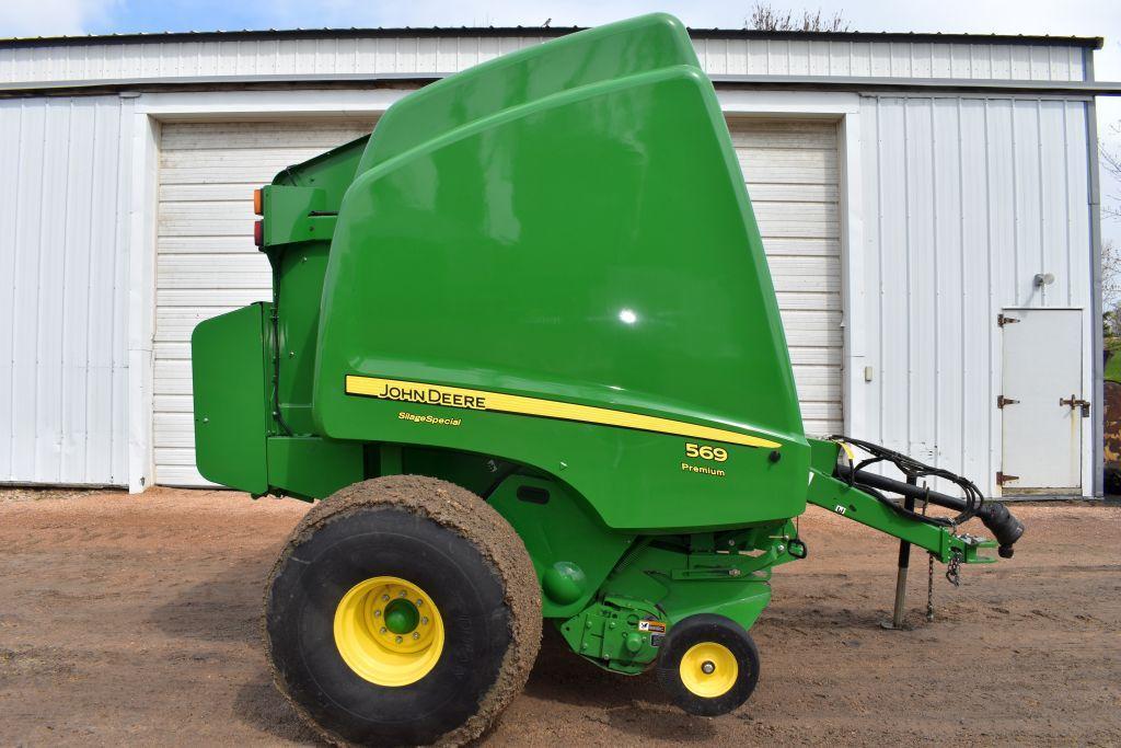 John Deere 569 Premium Round Baler, Silage Special, Cover Edge, 5x6 Bale, 1000PTO,