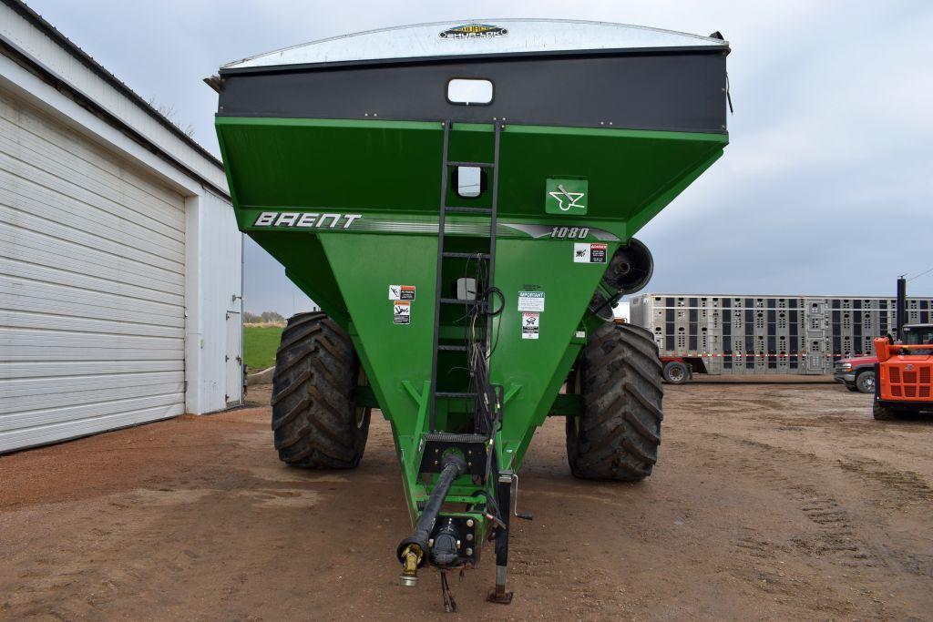 Brent 1080 Grain Cart, 20" Auger, Roll Tarp, Scale, Trelleborg 900/60R32, Hyd. Spout, 1000PTO