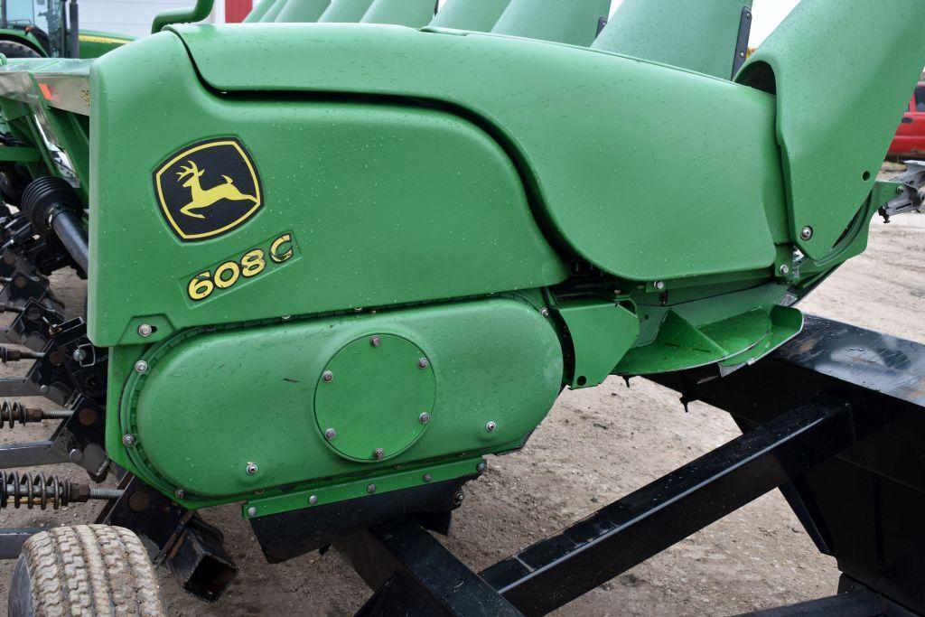 2011 John Deere 608C StalkMaster Corn Head, 8 Row 30", Knife Rolls, Hyd. Deck Plates,