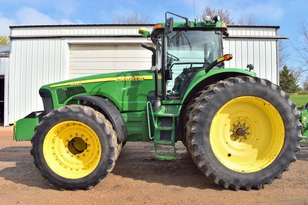 2002 John Deere 8420 MFWD Tractor, 10790 Hours, 480/80R50 Rear Duals, 380/80R38 Front Duals