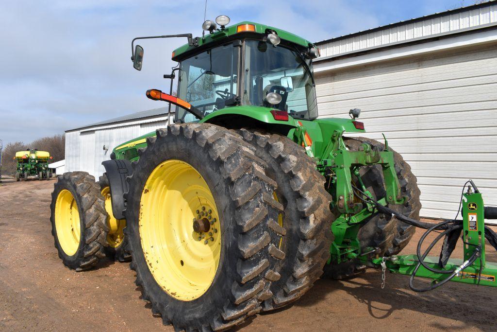 2002 John Deere 8420 MFWD Tractor, 10790 Hours, 480/80R50 Rear Duals, 380/80R38 Front Duals