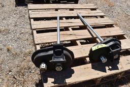 (2) Gear boxes for hopper bottom traps, two speed