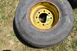 Firestone 12.5L-15 Tire on JD 8 Bolt Implement Rim