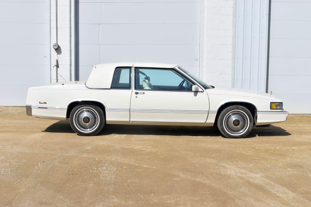 1989 Cadillac Coupe Deville, White On White, V8, Auto, Full Power, 124,304 Actual Miles