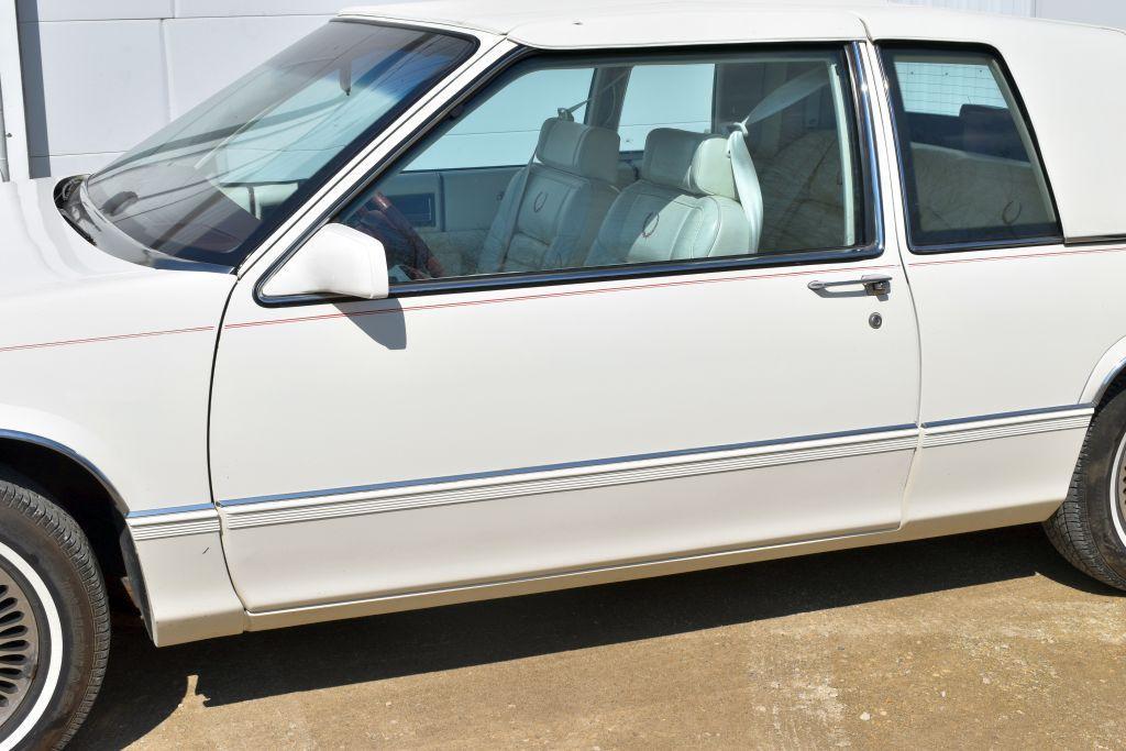 1989 Cadillac Coupe Deville, White On White, V8, Auto, Full Power, 124,304 Actual Miles