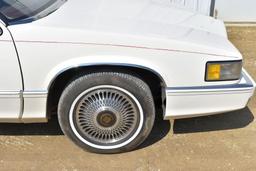 1989 Cadillac Coupe Deville, White On White, V8, Auto, Full Power, 124,304 Actual Miles