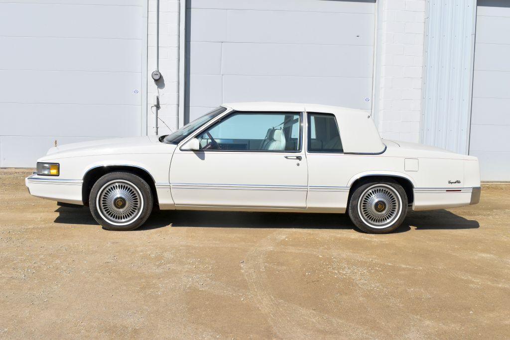 1989 Cadillac Coupe Deville, White On White, V8, Auto, Full Power, 124,304 Actual Miles