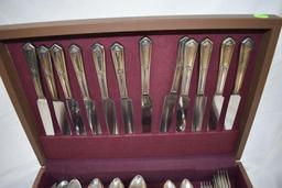 Banquet Sliver Plated Silverware, 12 piece set with case