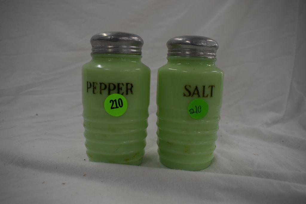 Set of Jadeite salt & peppers