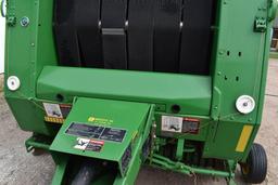 John Deere 466 Round Baler, Monitor, Net Or Twine Wrap, 4x6 Bale, 13286 Bales,