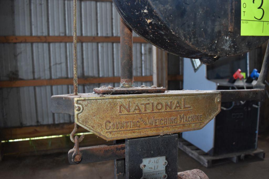 National Counting & Weight Machine, Platform Scale with weights