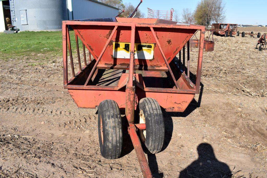 H & S 24' Feeder Wagon With Filler Sheets, Needs Floor Repair