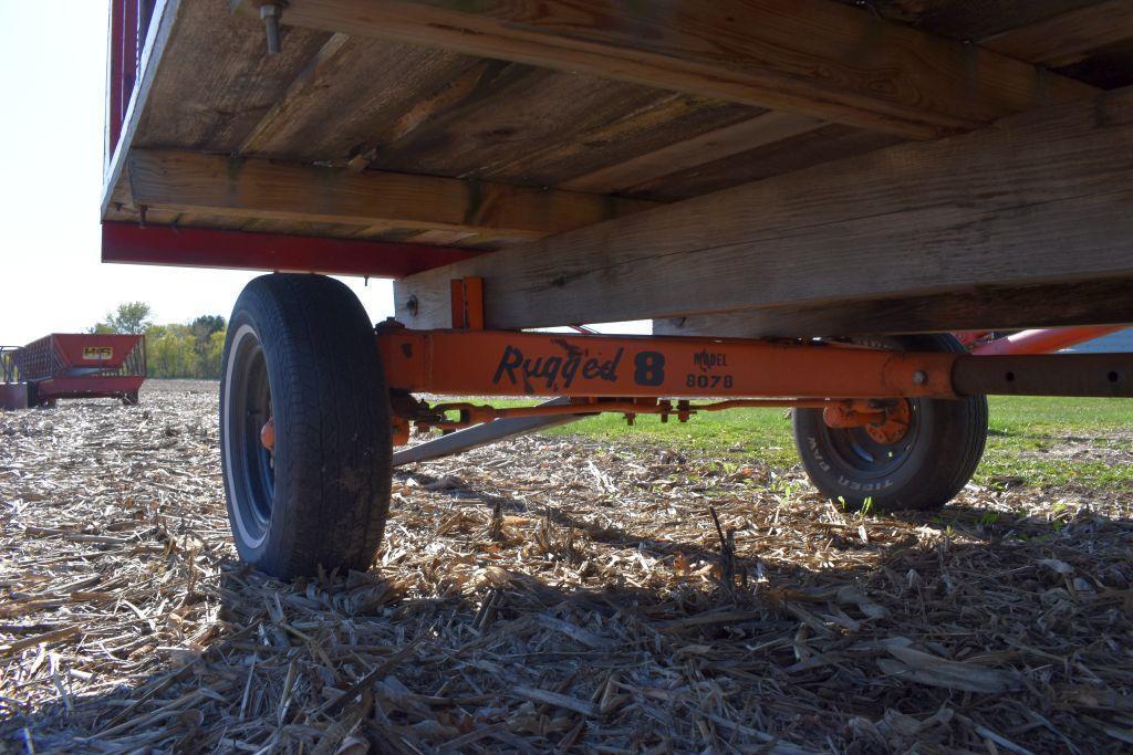 H & S 9'x 16' Steel Bale Throw Rack, 8 Ton Gear