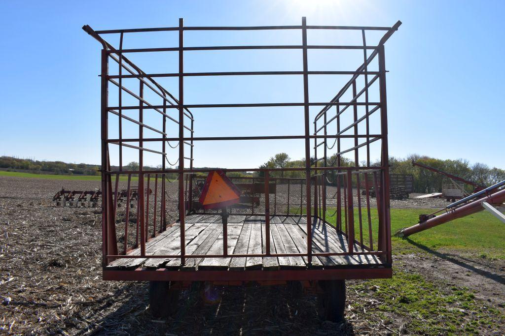 H & S 9'x 16' Steel Bale Throw Rack, 8 Ton Gear