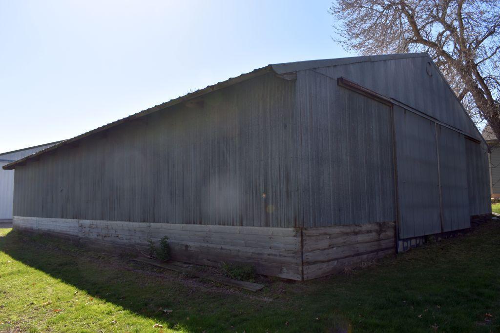 Machine Pole Shed 40' x 64' x 12', Sliding Doors On Each End, To Be Moved or Salvaged