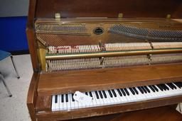 Baldwin Piano, 26" wide x 57 1/2" long x 44 3/4 high, needs new hammers