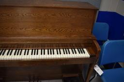 Baldwin Piano, 26" wide x 57 1/2" long x 46 high, one hammer broken