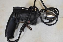 Porter Cable, Model 6614, 1/2" Corded Drill, No Chuck Key