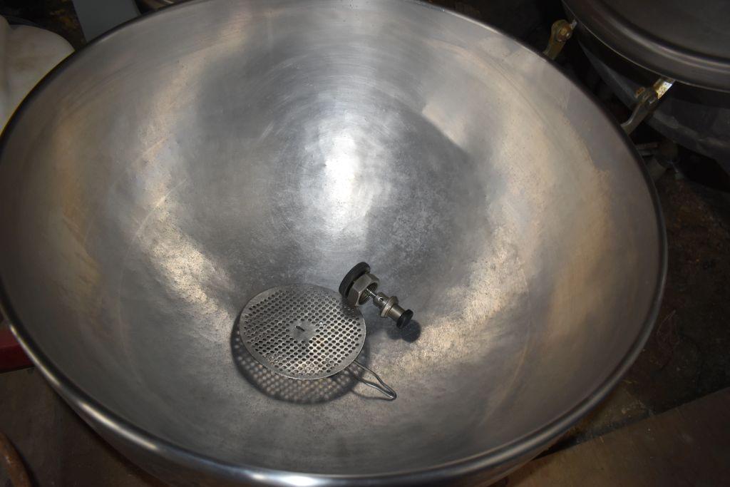 Groen Stainless Steel Round Steam Boiler, 34" x 36" tall, 1 1/2" drain