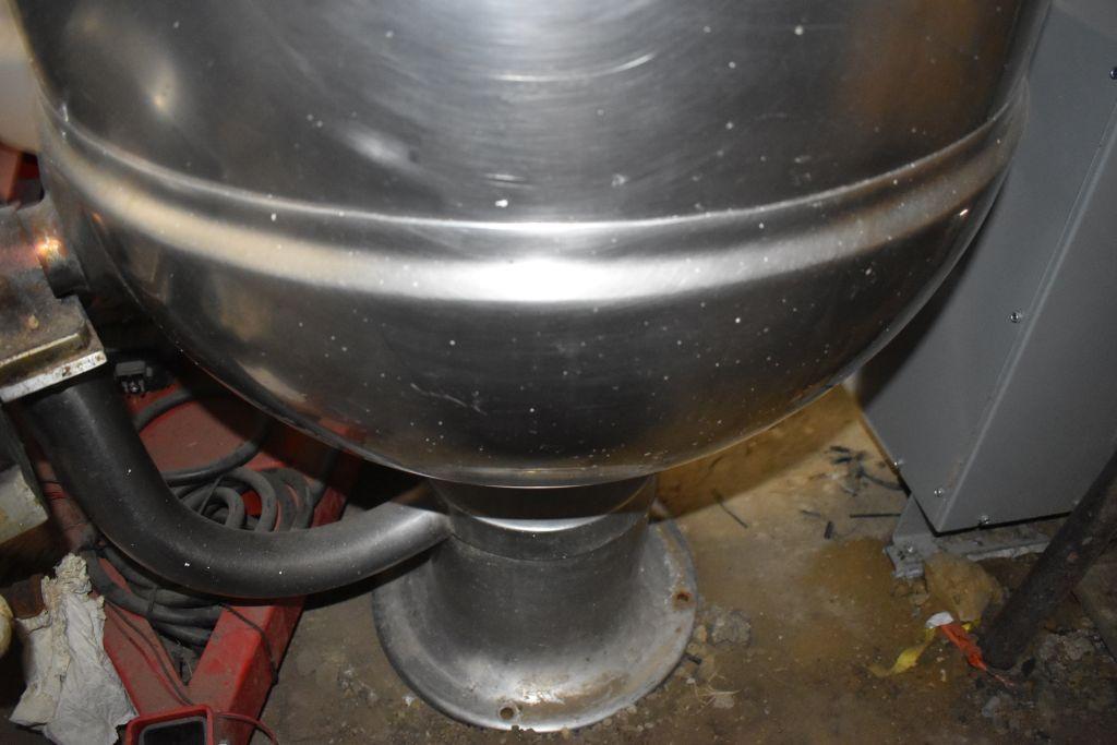 Groen Stainless Steel Round Steam Boiler, No Drain, Dumping, 28" x 39" tall
