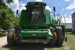 1995 John Deere 9600 Combine, 20.8x38 Duals 70%, 2629 Sep/3903 Eng Hours, Long Auger, Bin Topper,