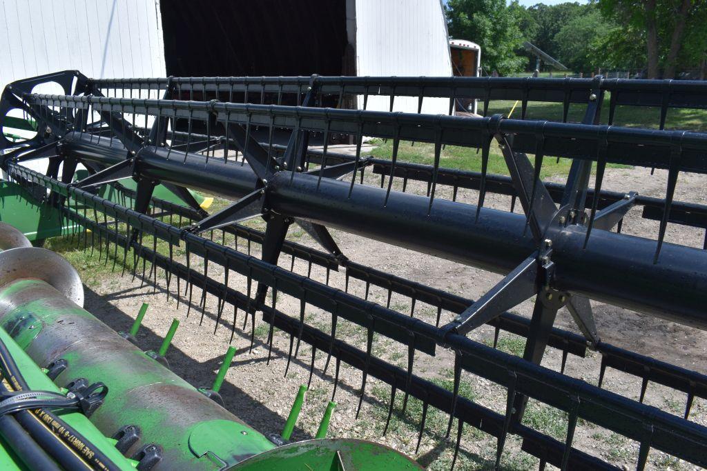 2004 John Deere 625F HydraFlex Bean Head, 25', Full Finger, Stubble Lights, 3" Cut, SN: