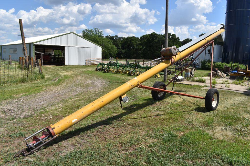 Mayrath 8"x26' Auger, 7.5hp, Very Good Flitting