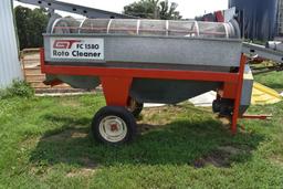 Gilmore-Tatge FC1580 Roto Grain Screener 36" Drum w/8" Auger, 1.5HP Motor