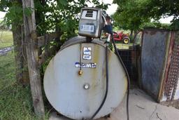 550 Gallon Diesel Fuel Tank With Gasboy Electric Pump